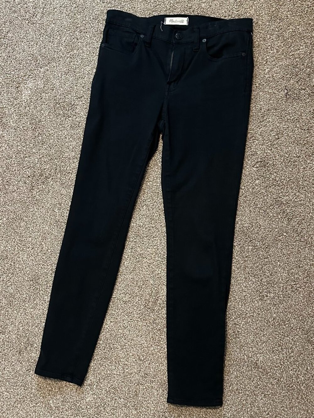 Madewell 9" High-Rise Skinny Jeans Black Size 27 Soft Stretch Skinny